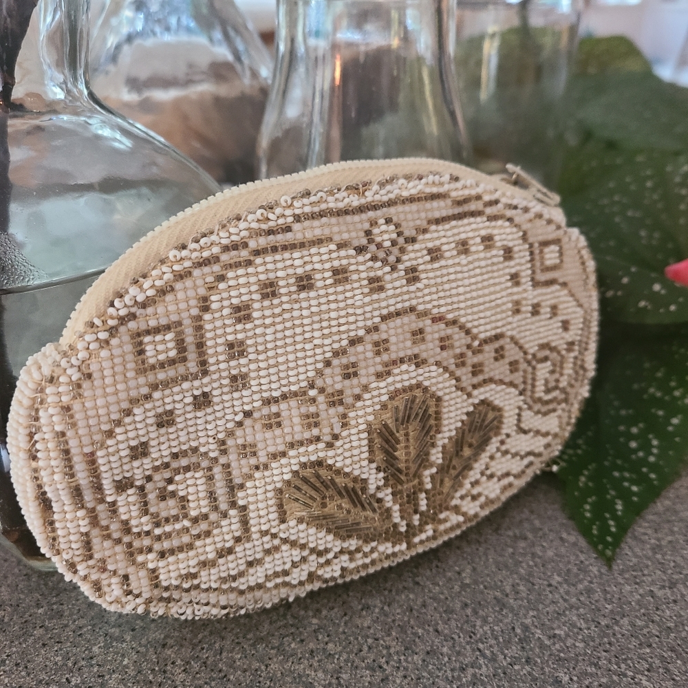 Beaded Clutch 1970s Vintage Purse